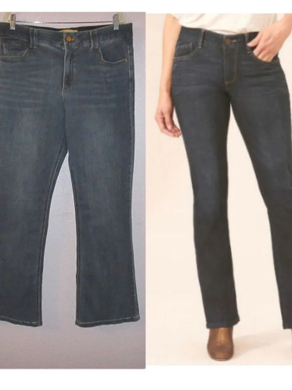 Democracy AB Solution Itty Bitty Boot Jeans Size 16 Stretch Denim High Rise